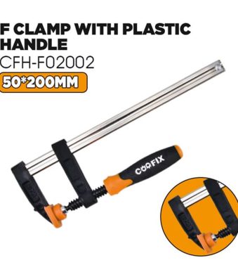 Abrazadera F con mango de plástico CFH-F02002