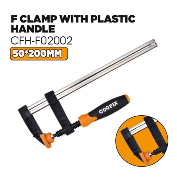 Abrazadera F con mango de plástico CFH-F02002