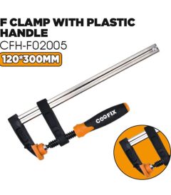 Abrazadera en F con mango de plástico CFH-F02005
