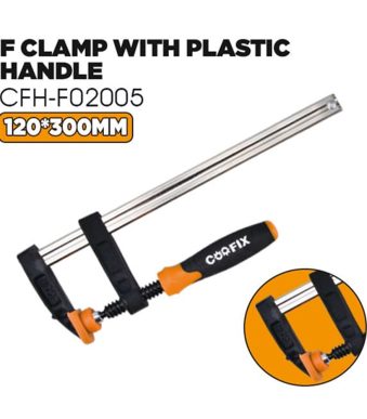 Abrazadera en F con mango de plástico CFH-F02005